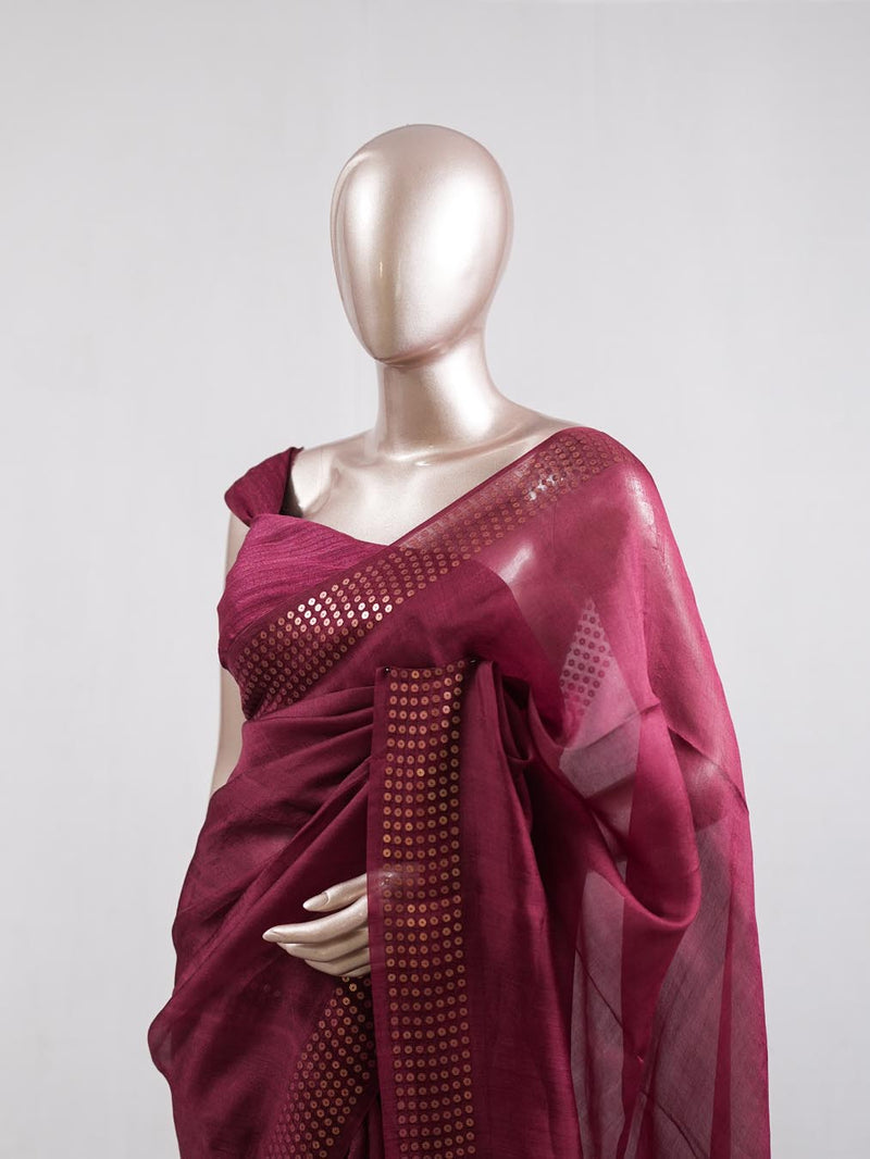 Tusser Organza Saree  9   SAN5387