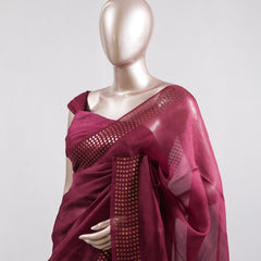 Tusser Organza Saree  9   SAN5387