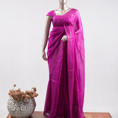 Tusser organza saree  10  SAN5387