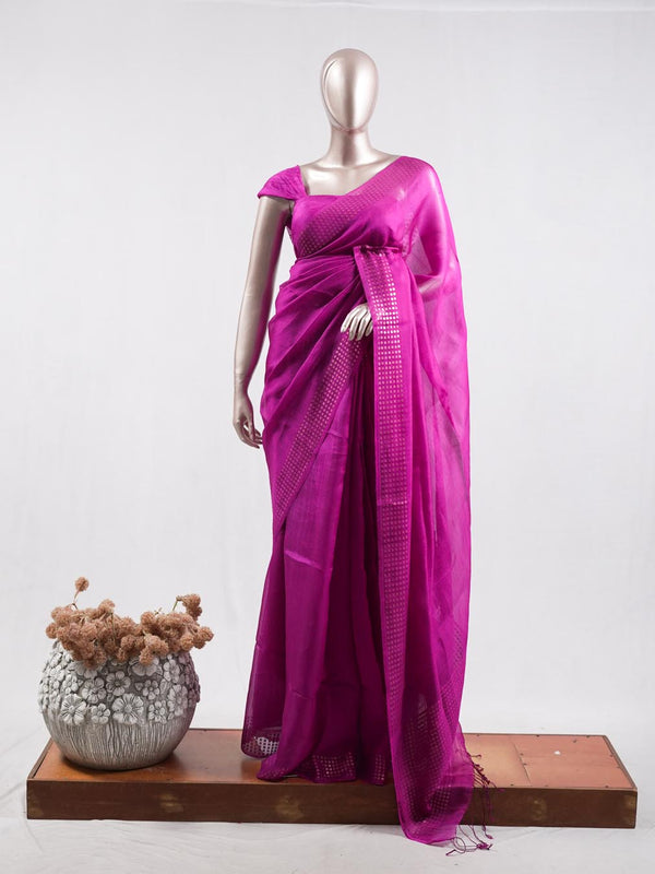 Tusser organza saree  10  SAN5387