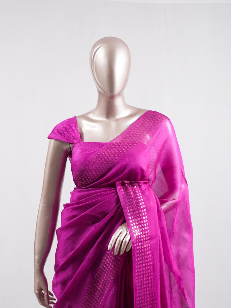 Tusser organza saree  10  SAN5387