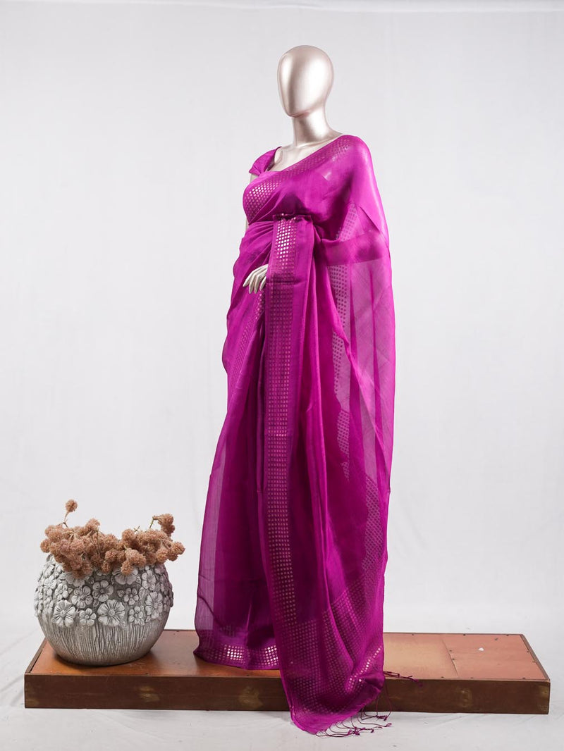 Tusser organza saree  10  SAN5387