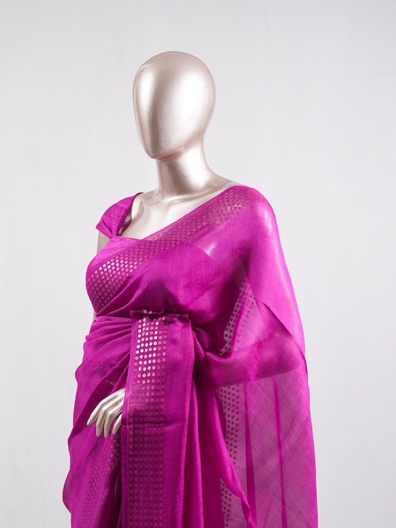 Tusser organza saree  10  SAN5387