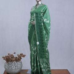 Printed Tusser Silk Saree  1  SAN5328