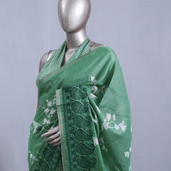 Printed Tusser Silk Saree  1  SAN5328