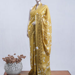 Printed Tusser Silk Saree 2  SAN5328