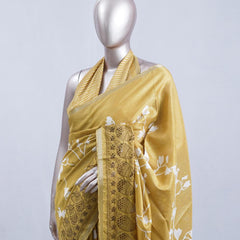 Printed Tusser Silk Saree 2  SAN5328