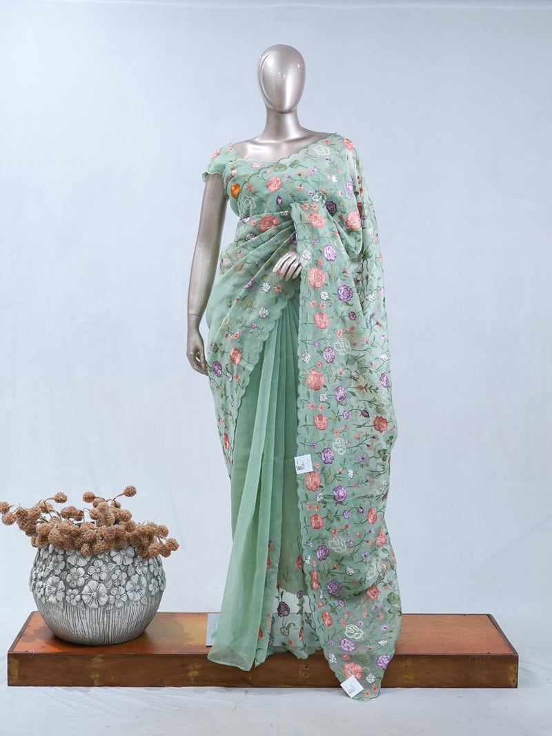 Crystal Organza Saree A SAN5472