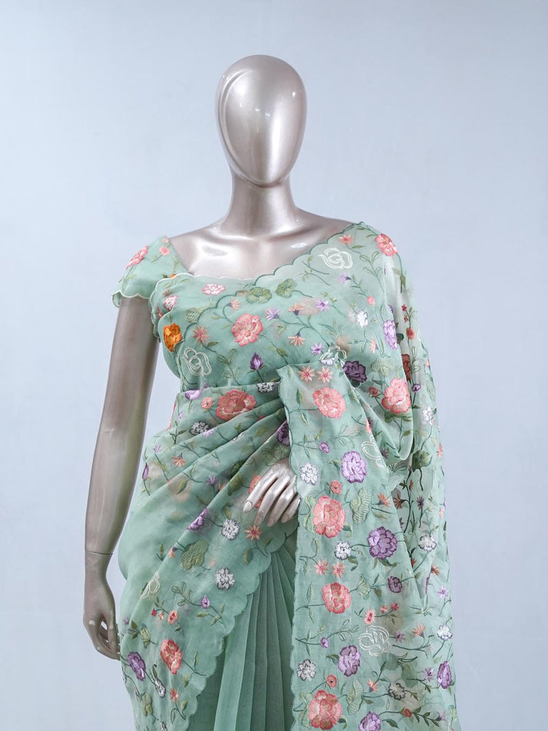 Crystal Organza Saree A SAN5472