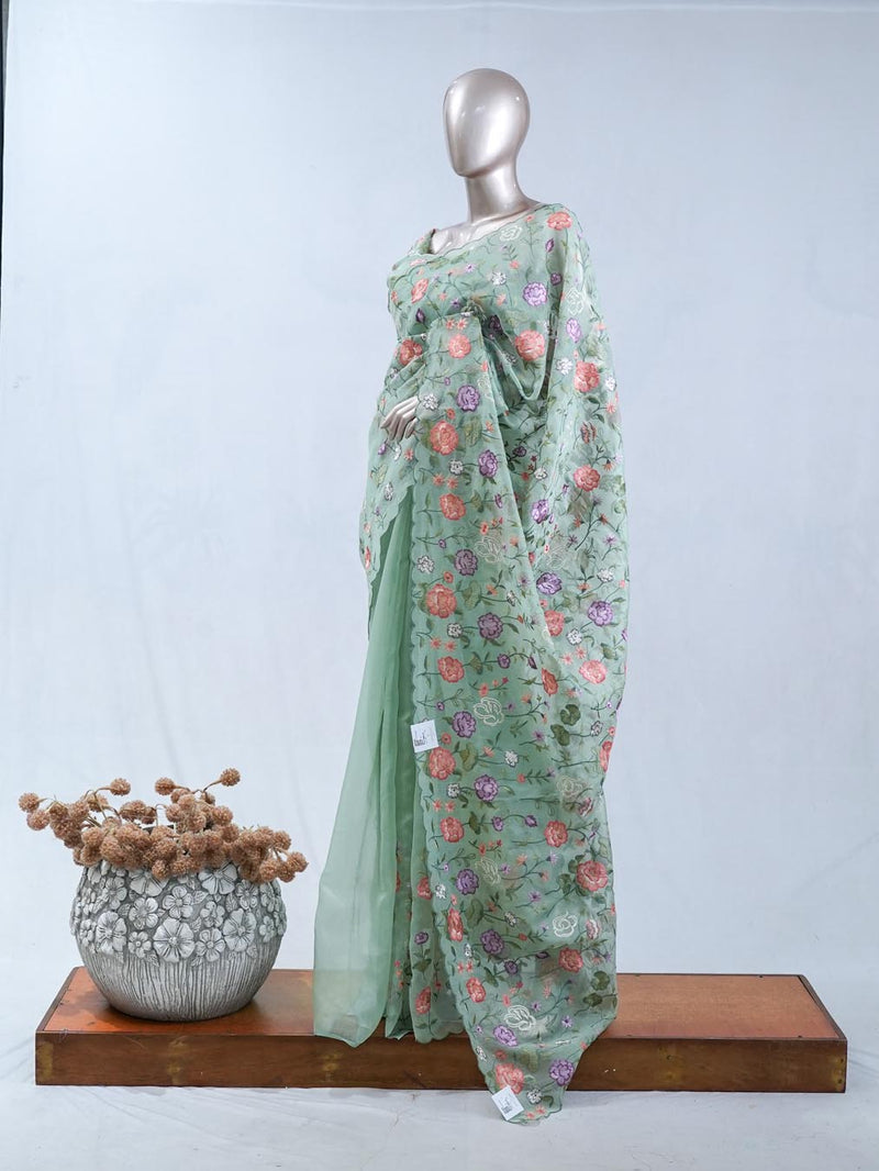 Crystal Organza Saree A SAN5472