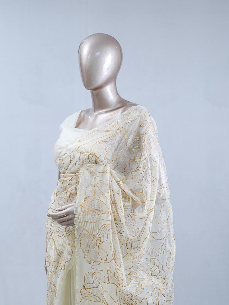 Crystal Organza Saree A1 SAN5554