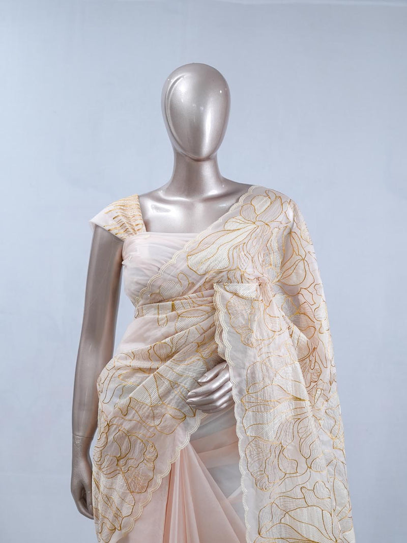 Crystal Organza Saree SAN5554  A