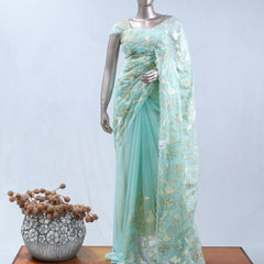 Crystal Organza Saree SAN5554 A3