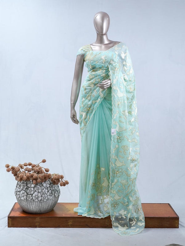 Crystal Organza Saree SAN5554 A3