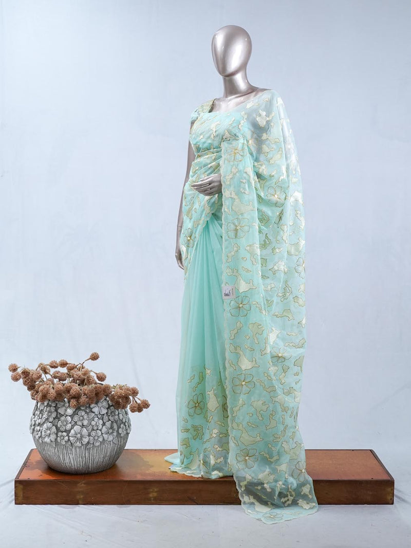 Crystal Organza Saree SAN5554 A3