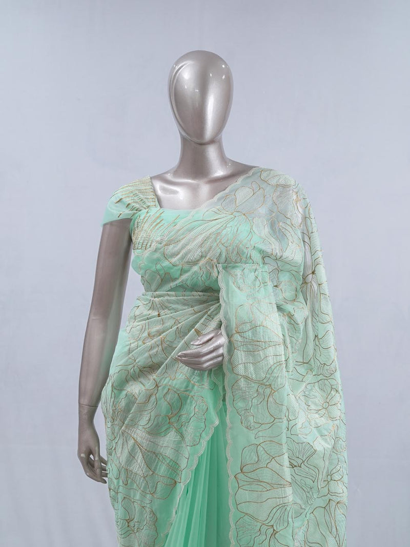 Crystal Organza Saree SAN5554  A4