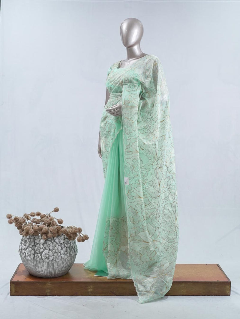 Crystal Organza Saree SAN5554  A4