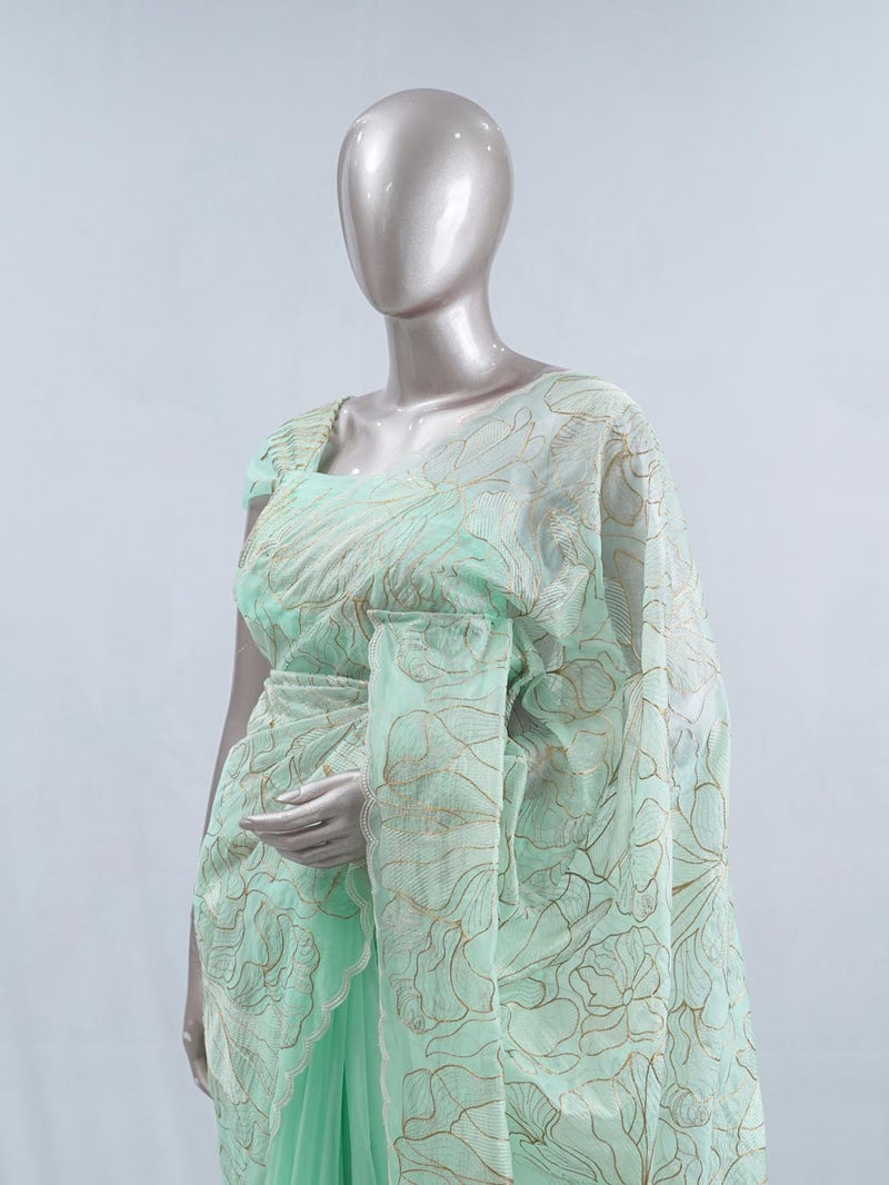 Crystal Organza Saree SAN5554  A4