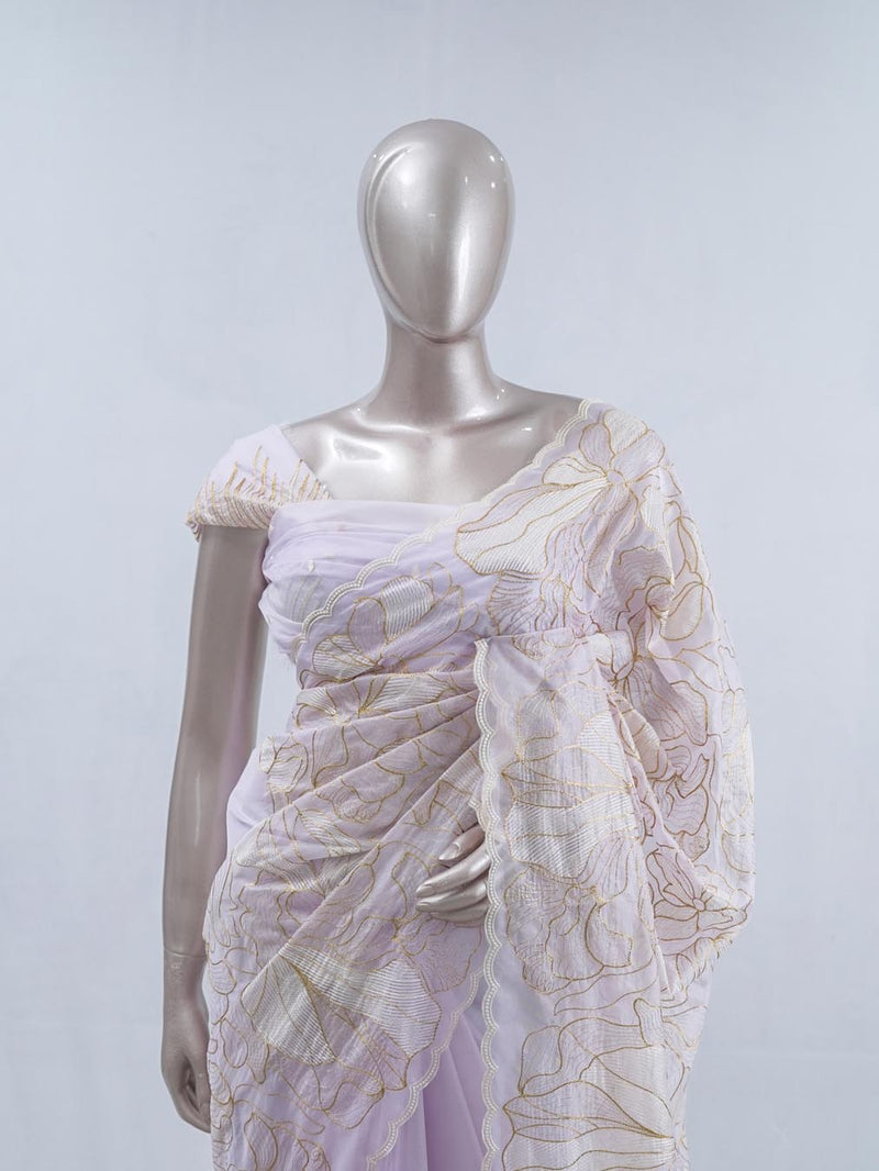Crystal Organza Saree SAN5554  A5