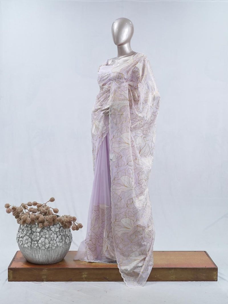 Crystal Organza Saree SAN5554  A5