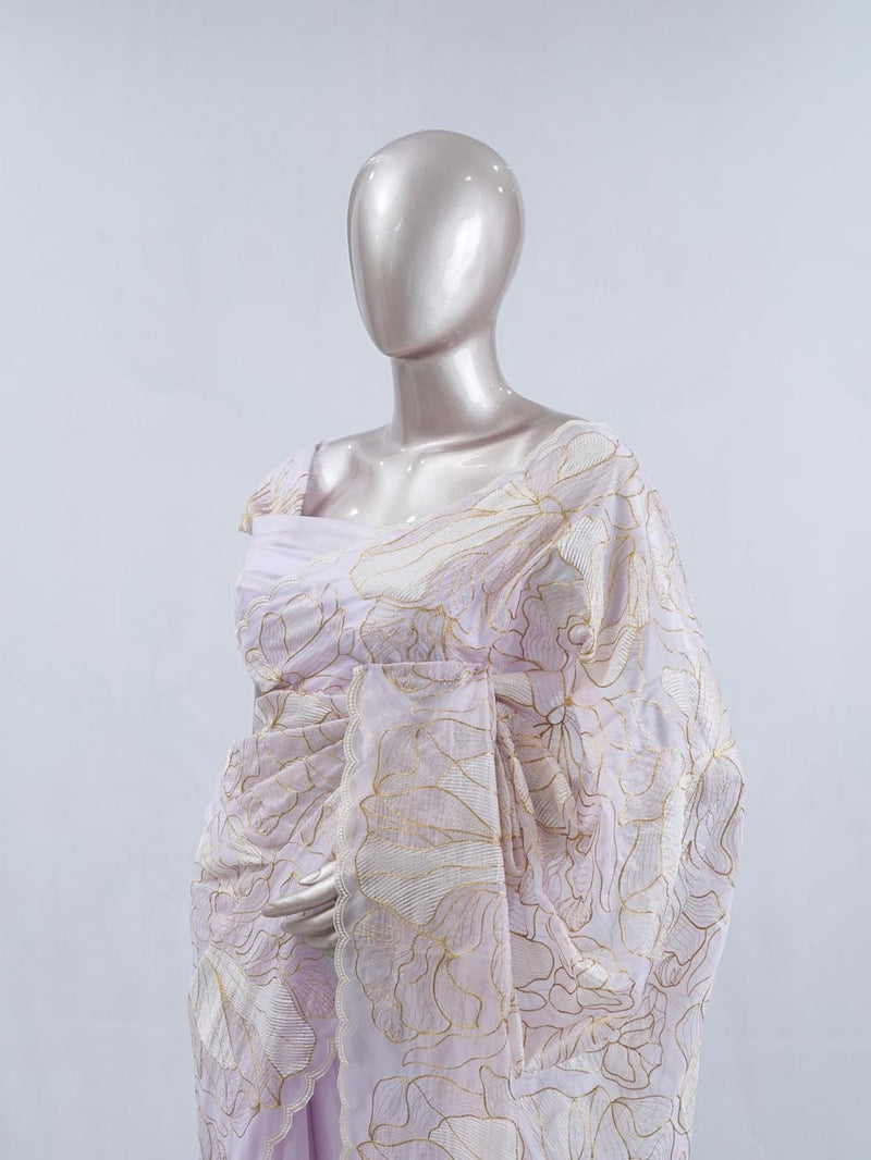 Crystal Organza Saree SAN5554  A5