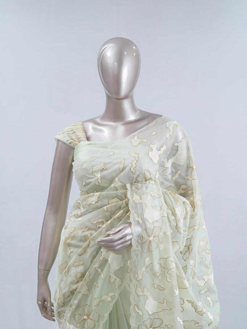 Crystal Organza Saree SAN5554 A6