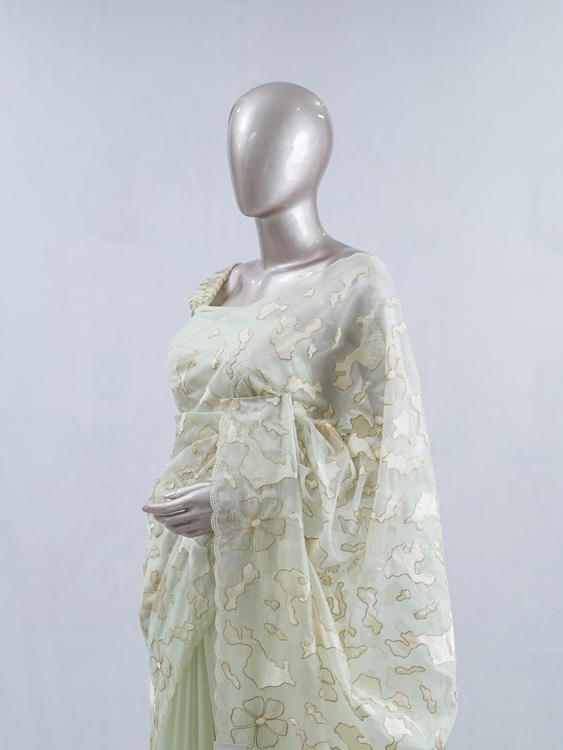 Crystal Organza Saree SAN5554 A6