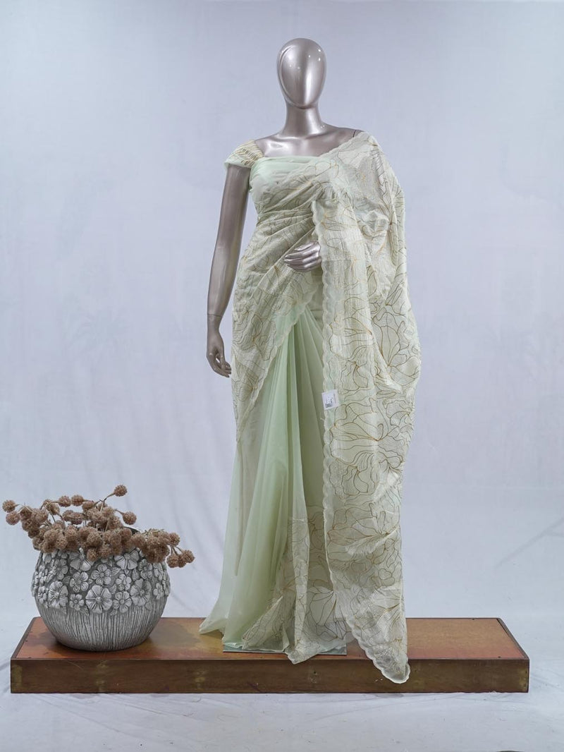 Crystal Organza Saree SAN5554 A7