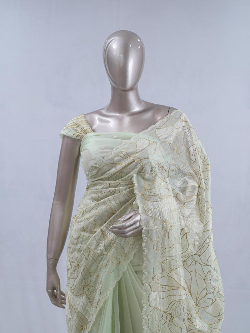 Crystal Organza Saree SAN5554 A7