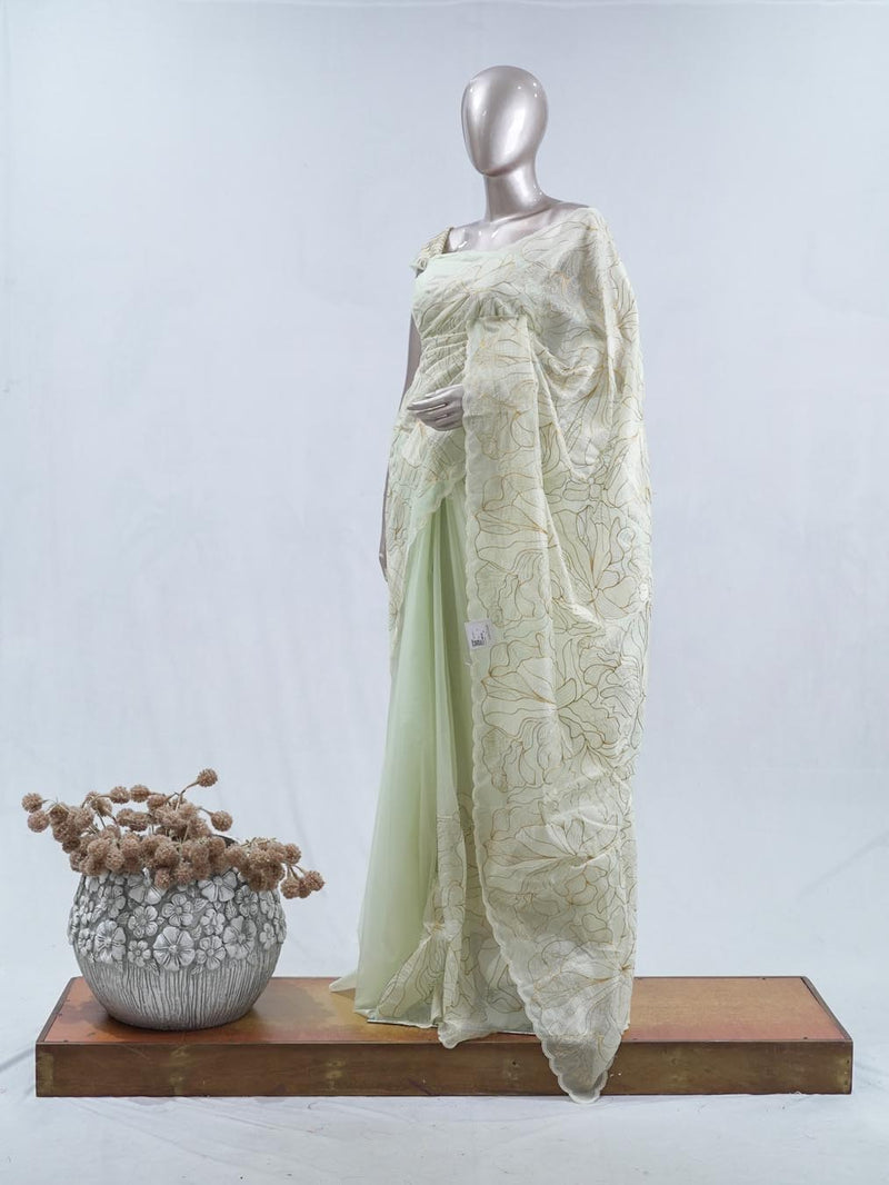 Crystal Organza Saree SAN5554 A7