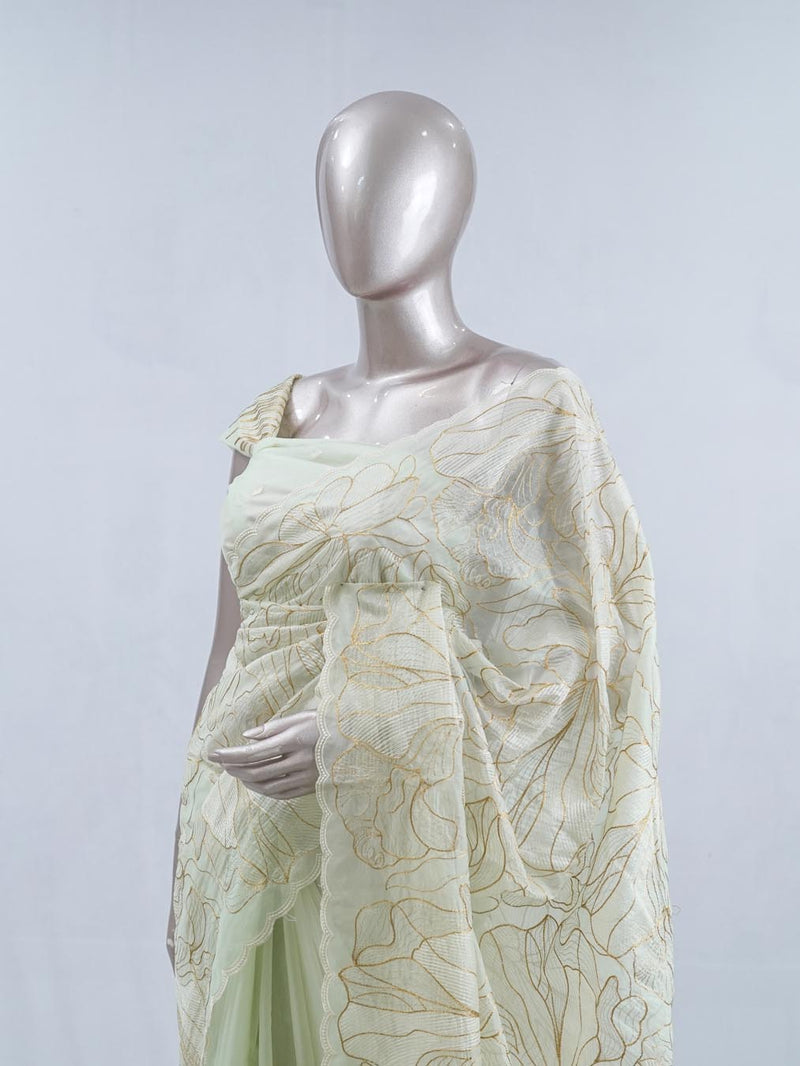Crystal Organza Saree SAN5554 A7