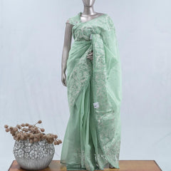Glass Organza Saree SAN5471 B1