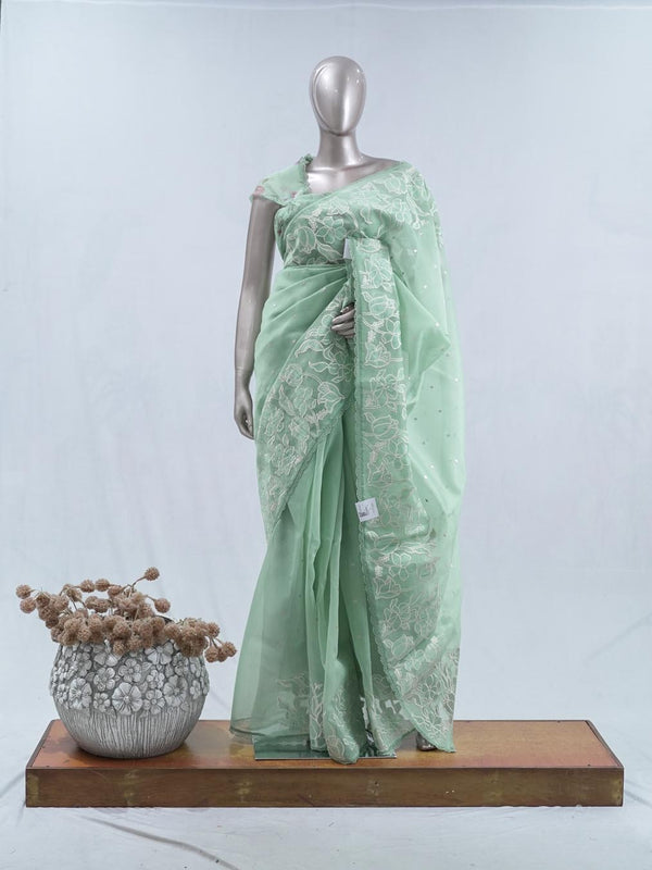 Glass Organza Saree SAN5471 B1