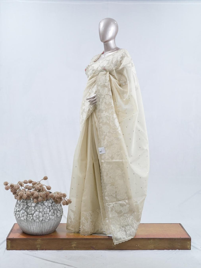 Glass Organza Saree SAN5471 B2