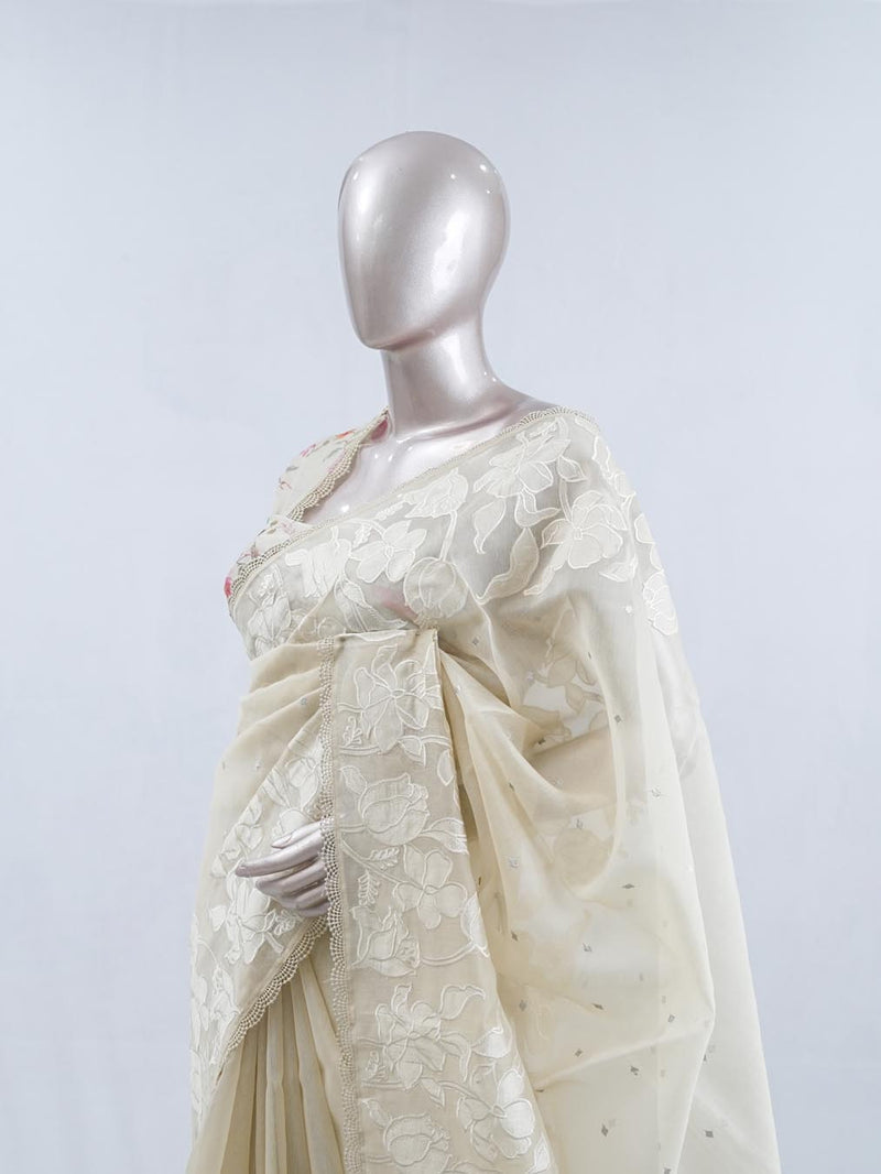 Glass Organza Saree SAN5471 B2