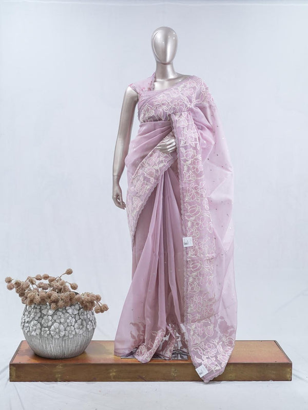 Glass Organza Saree SAN5471 A1