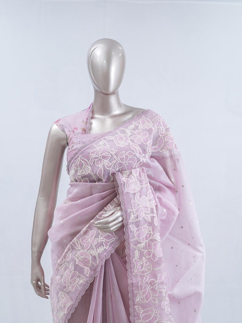 Glass Organza Saree SAN5471 A1
