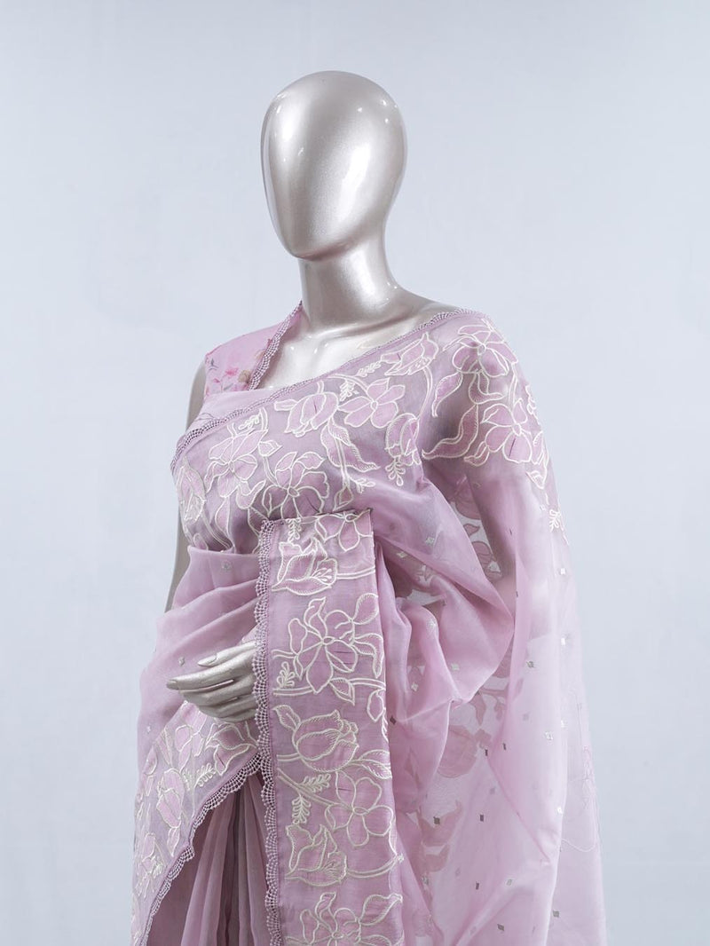 Glass Organza Saree SAN5471 A1