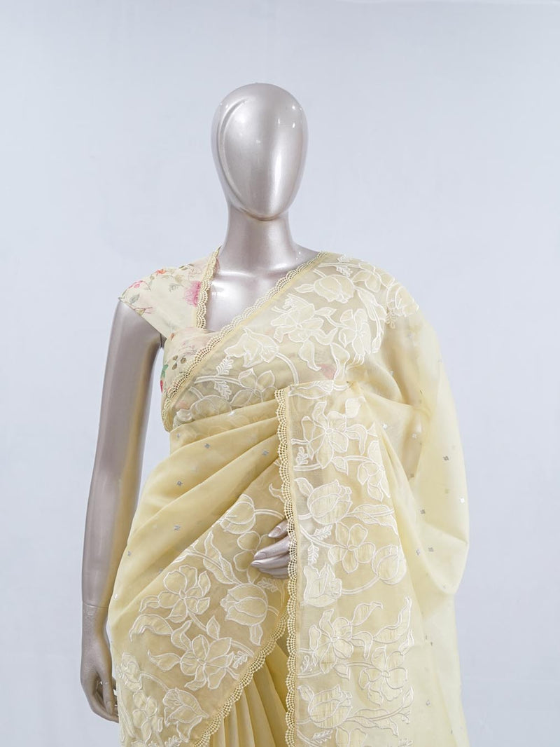 Glass Organza  Saree  SAN5471  B3