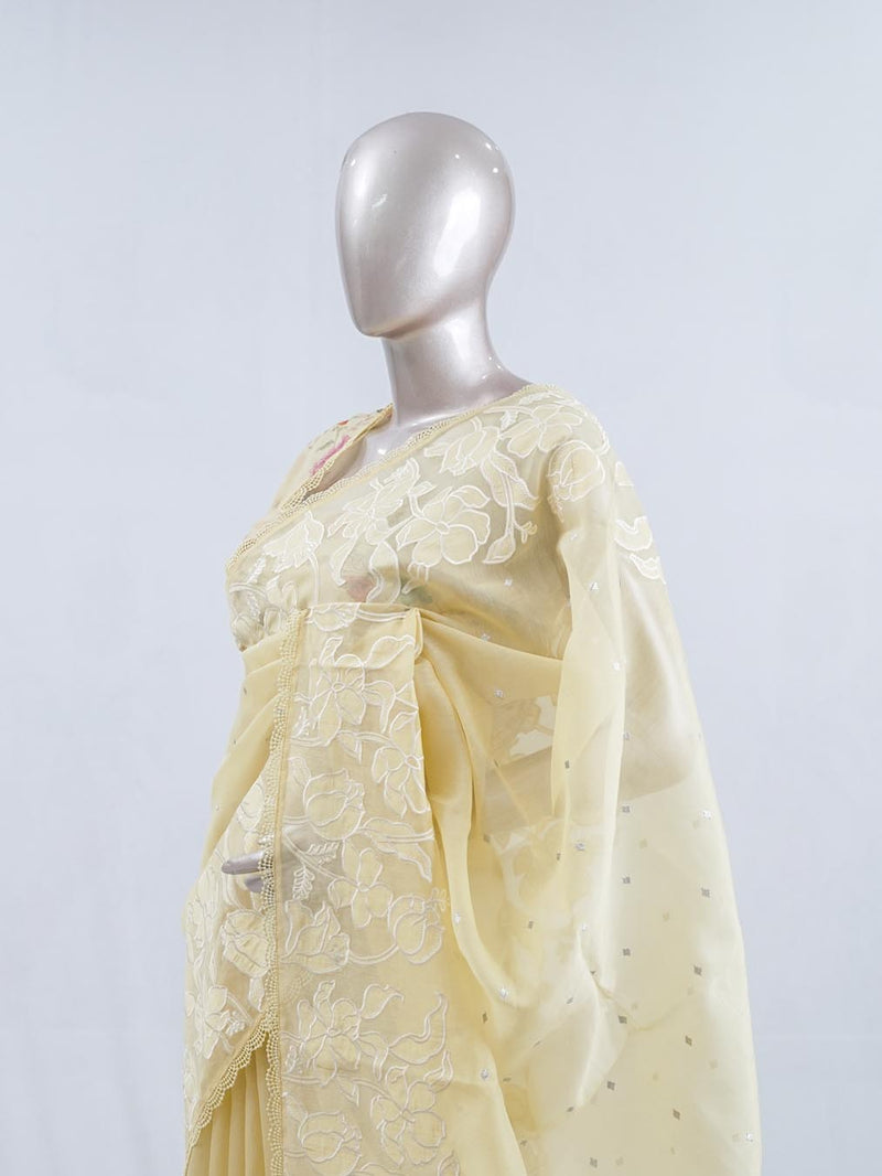Glass Organza  Saree  SAN5471  B3