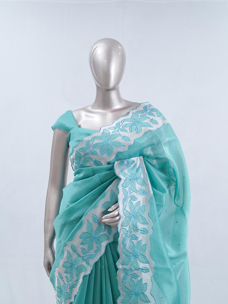 Crystal Organza Saree SAN5470 A