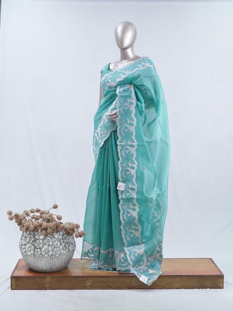 Crystal Organza Saree SAN5470 A