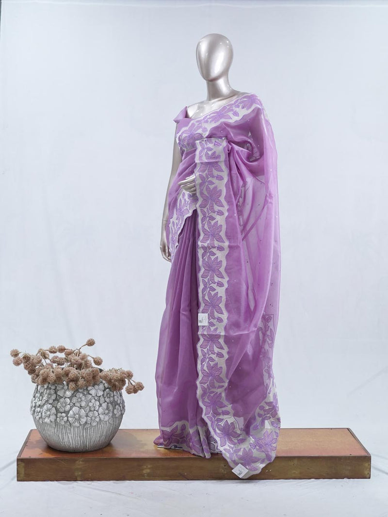 Crystal Organza Saree SAN5470 A1