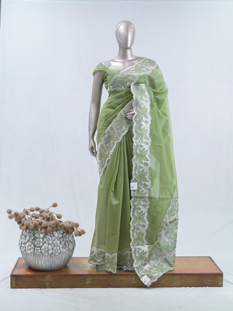 Crystal Organza Saree SAN5470  A2