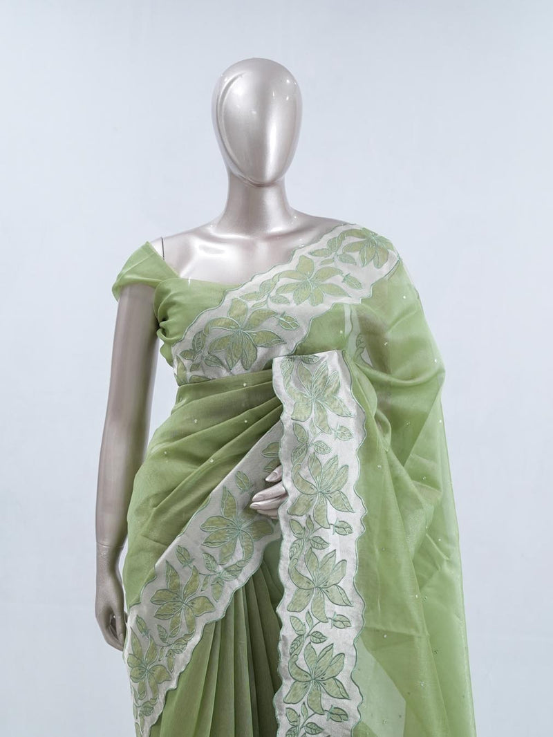 Crystal Organza Saree SAN5470  A2