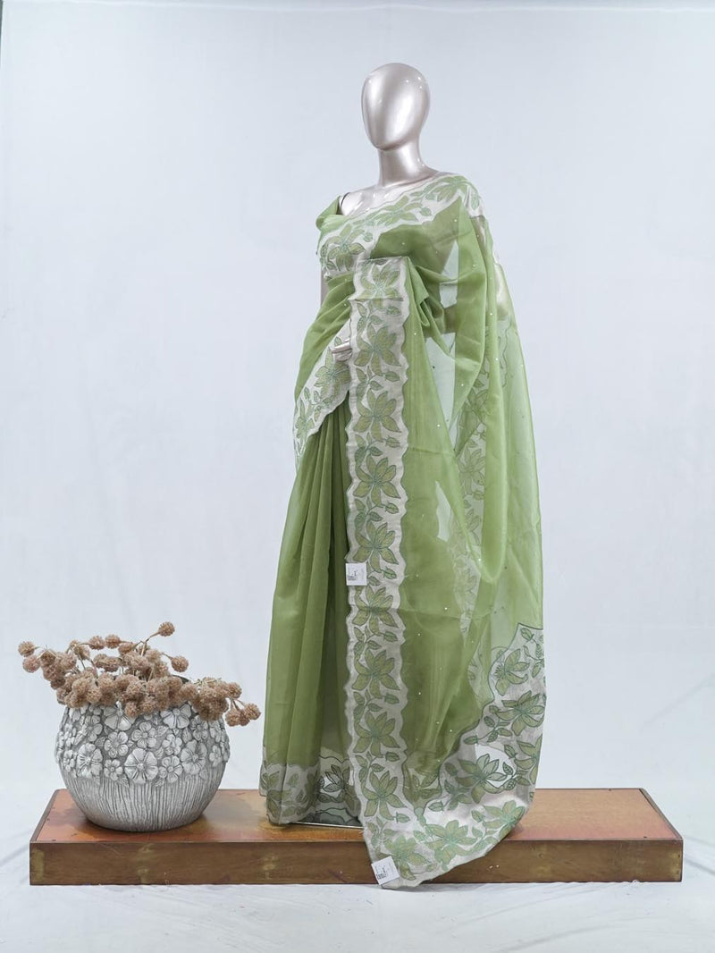 Crystal Organza Saree SAN5470  A2