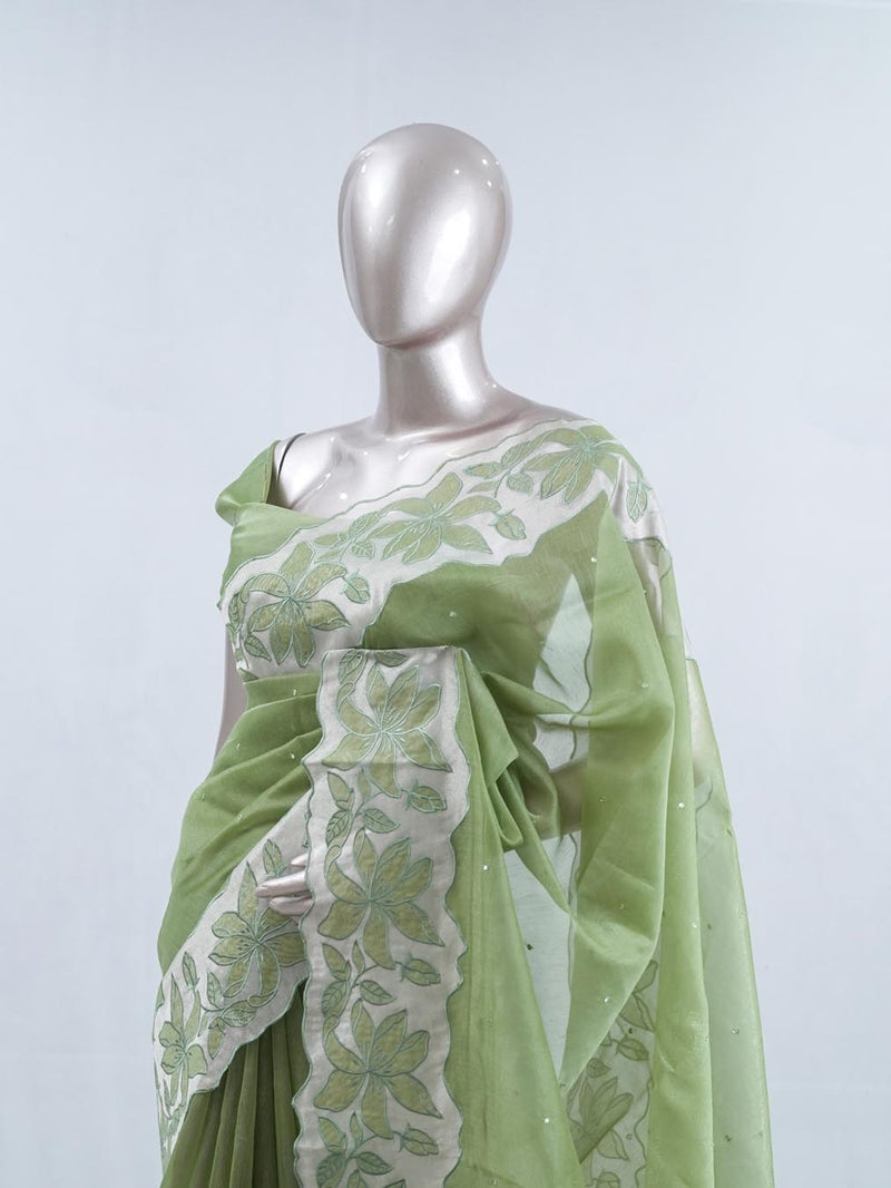 Crystal Organza Saree SAN5470  A2