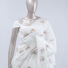 Bloom butta raw cotton saree SAN5548  D