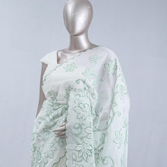 Soft mint green pastel embroidered kota saree SAN5565 A