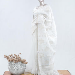 Floral embroidered glass organza saree SAN5559 A